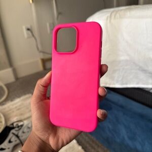 14/15 pro max case Pink Silicone